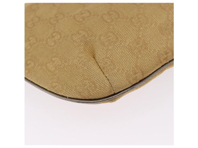 Borsa a tracolla GUCCI GG Canvas Beige Oro 005 0813 Auth 204158 D'oro - vista 15