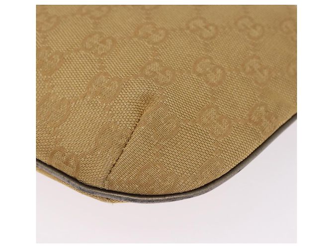 Borsa a tracolla GUCCI GG Canvas Beige Oro 005 0813 Auth 204158 D'oro - vista 16