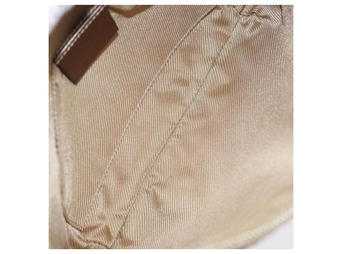 Borsa a tracolla GUCCI GG Canvas Beige Oro 005 0813 Auth 204158 D'oro - vista 19