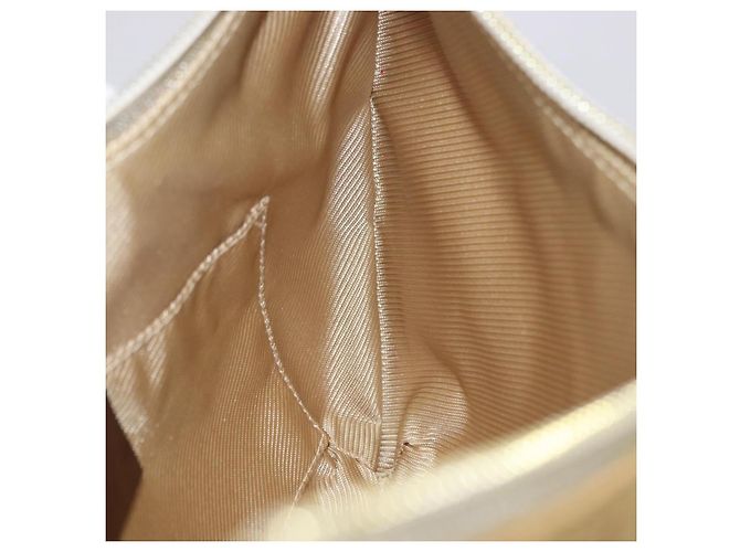 Borsa a tracolla GUCCI GG Canvas Beige Oro 005 0813 Auth 204158 D'oro - vista 20