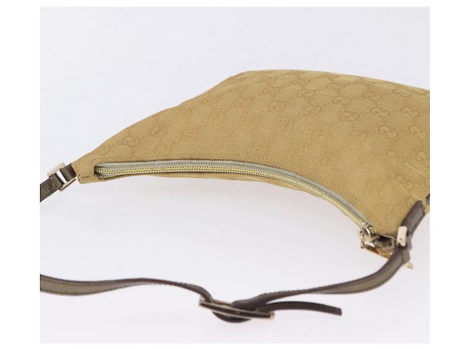 Borsa a tracolla GUCCI GG Canvas Beige Oro 005 0813 Auth 204158 D'oro - vista 6