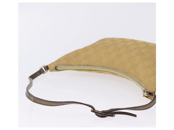 Borsa a tracolla GUCCI GG Canvas Beige Oro 005 0813 Auth 204158 D'oro - vista 7