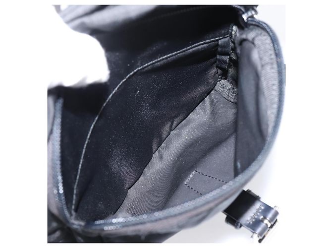 Bolso de Hombro PRADA Nylon Black Silver Auth ki6826 Negro Plata - vista 27