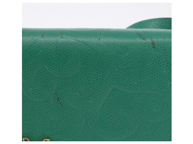 Autre Marque Borsa a tracolla SAINT LAURENT in pelle verde tono oro Auth 203497 - vista 2