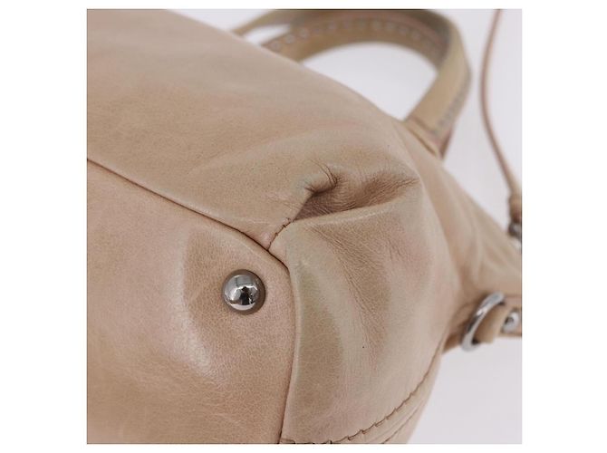 Borsa a mano Miu Miu in pelle 2way Rosa Argento Auth 204371A - vista 21