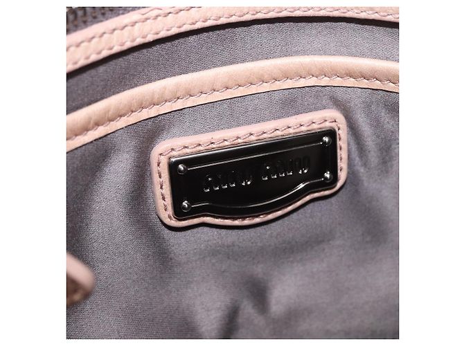 Borsa a mano Miu Miu in pelle 2way Rosa Argento Auth 204371A - vista 27