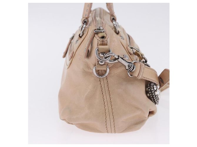 Borsa a mano Miu Miu in pelle 2way Rosa Argento Auth 204371A - vista 5