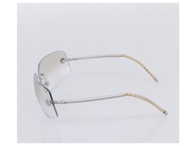 Occhiali CHANEL metallo Silver CC Auth 201529M Argento - vista 5
