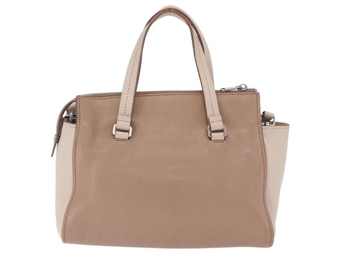 Borsa a mano Miu Miu in pelle 2way Beige Auth ka6259V - vista 2