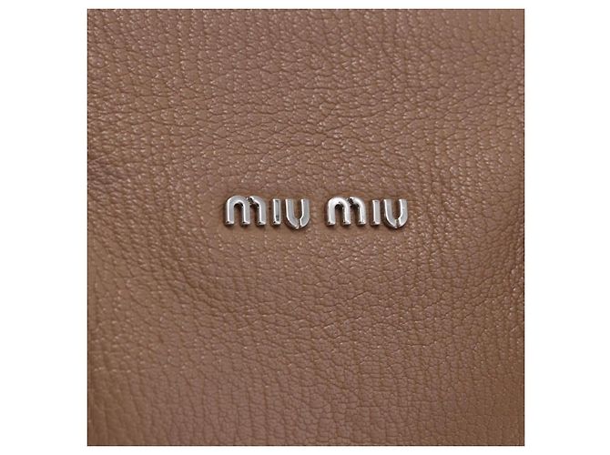 Borsa a mano Miu Miu in pelle 2way Beige Auth ka6259V - vista 31