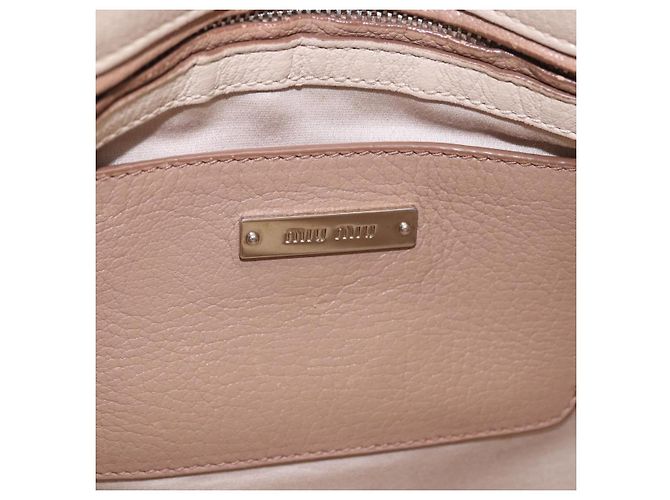 Borsa a mano Miu Miu in pelle 2way Beige Auth ka6259V - vista 32