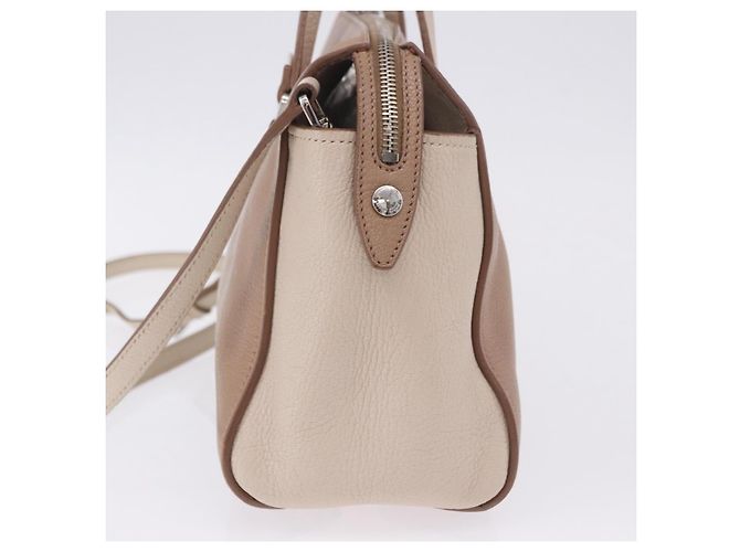 Borsa a mano Miu Miu in pelle 2way Beige Auth ka6259V - vista 5