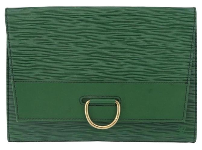 Borsa a Pochette LOUIS VUITTON Epi Jena Green M52724 LV Auth 204030 Verde - vista 13