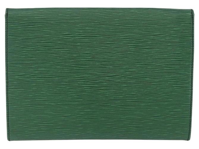 Borsa a Pochette LOUIS VUITTON Epi Jena Green M52724 LV Auth 204030 Verde - vista 3