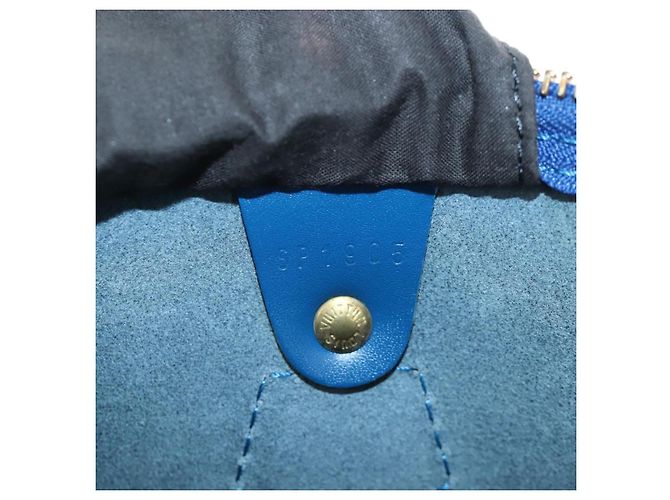 LOUIS VUITTON Epi Speedy 35 Borsa a mano Toledo Blue M42995 LV Auth 201415V - vista 11