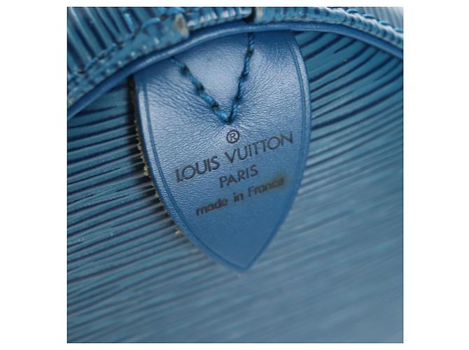 LOUIS VUITTON Epi Speedy 35 Borsa a mano Toledo Blue M42995 LV Auth 201415V - vista 18