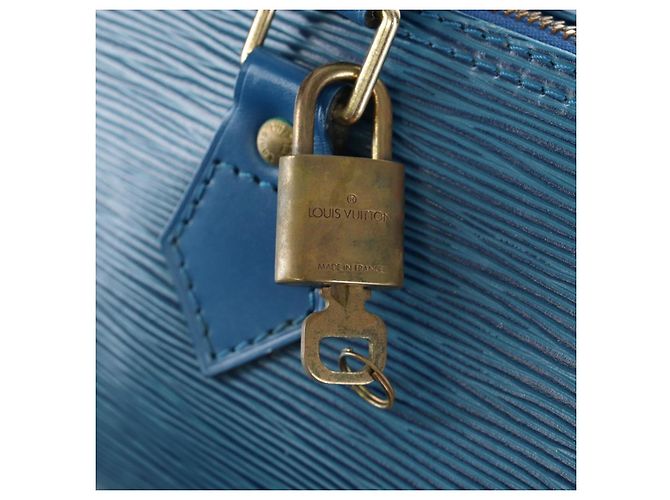 LOUIS VUITTON Epi Speedy 35 Borsa a mano Toledo Blue M42995 LV Auth 201415V - vista 19
