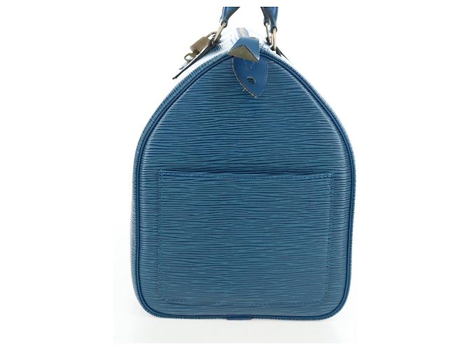 LOUIS VUITTON Epi Speedy 35 Borsa a mano Toledo Blue M42995 LV Auth 201415V - vista 4