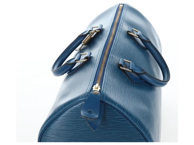 LOUIS VUITTON Epi Speedy 35 Borsa a mano Toledo Blue M42995 LV Auth 201415V - vista 6