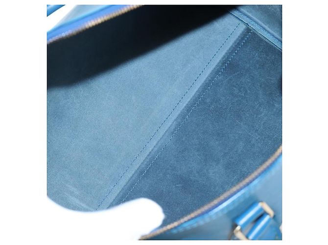 LOUIS VUITTON Epi Speedy 35 Borsa a mano Toledo Blue M42995 LV Auth 201415V - vista 9