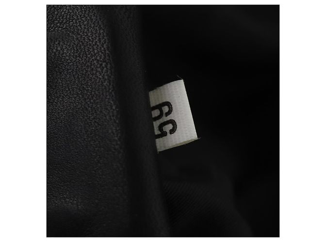 Sac Boston PRADA Nylon Noir Argent Auth 201310 Argenté - vue 12