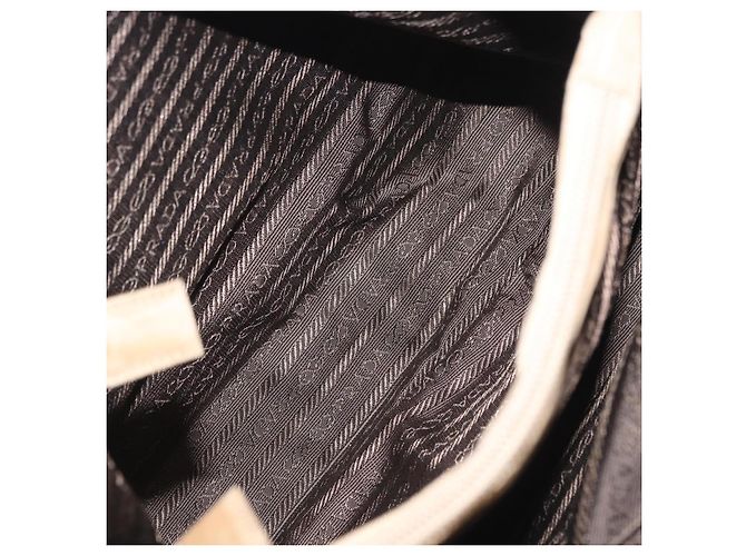 Bolsa de mão PRADA Nylon Bege Auth ar14168 - vista 11