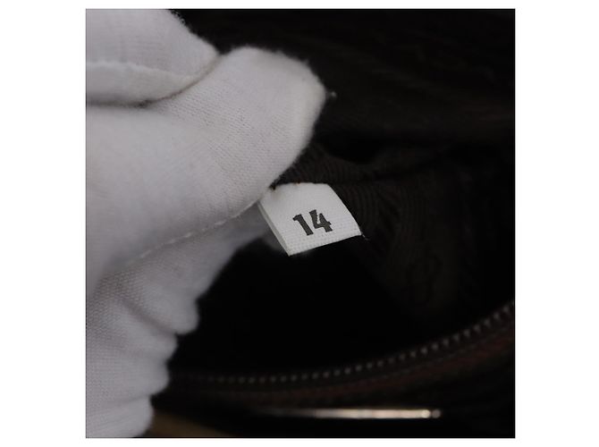 Bolsa de mão PRADA Nylon Bege Auth ar14168 - vista 12