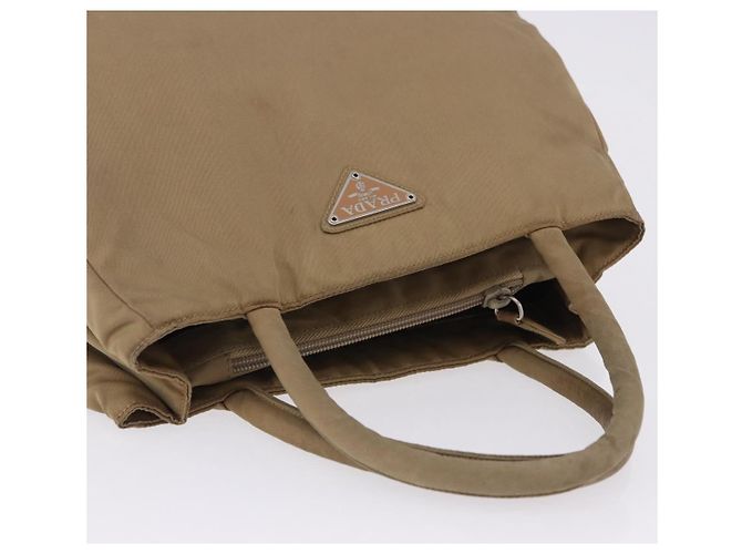 Bolsa de mão PRADA Nylon Bege Auth ar14168 - vista 14