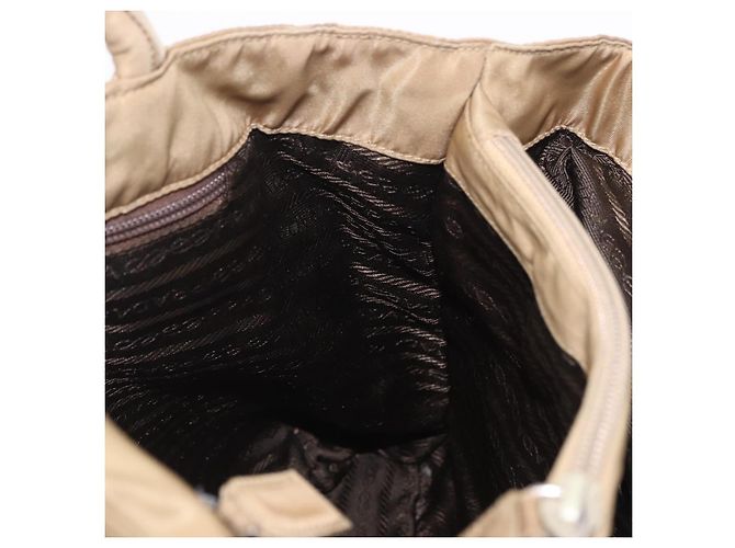 Bolsa de mão PRADA Nylon Bege Auth ar14168 - vista 24