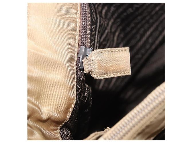 Bolsa de mão PRADA Nylon Bege Auth ar14168 - vista 29