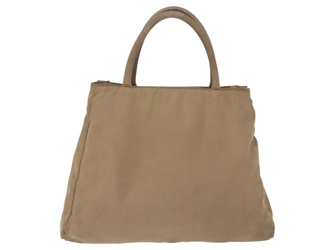 Bolsa de mão PRADA Nylon Bege Auth ar14168 - vista 3