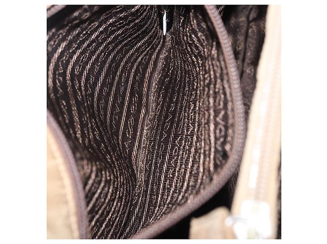 Bolsa de mão PRADA Nylon Bege Auth ar14168 - vista 30