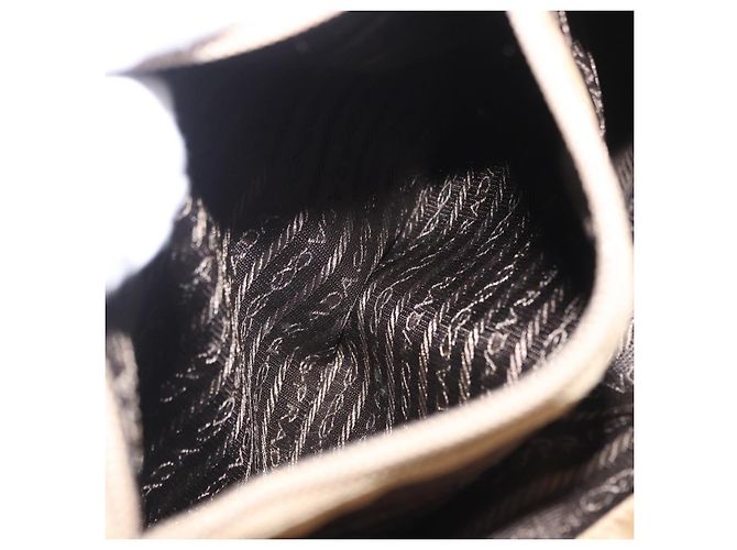 Bolsa de mão PRADA Nylon Bege Auth ar14168 - vista 32