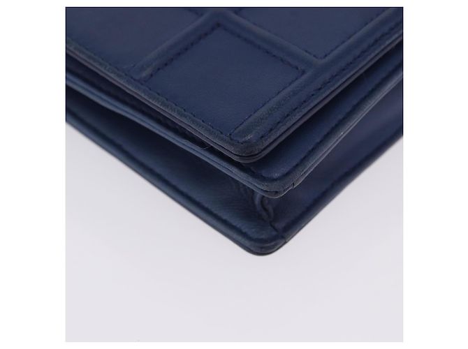 Borsa a tracolla con catena Christian Dior Diorama in pelle blu e argento autentica 204772V - vista 13