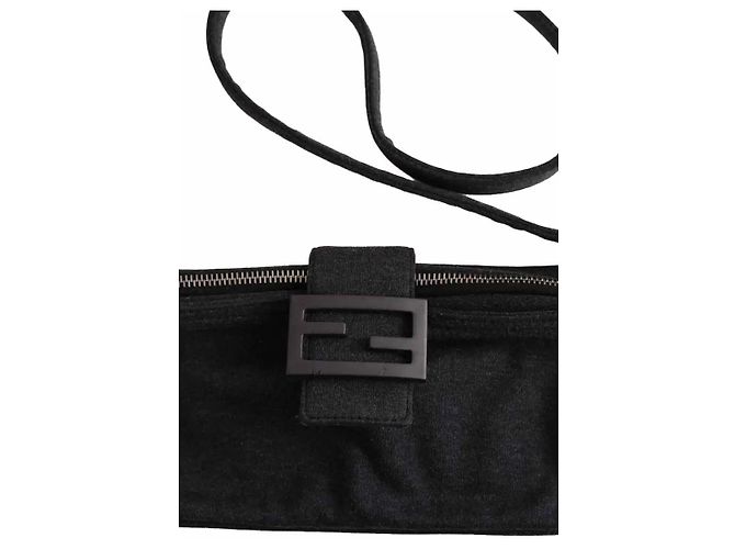 Fendi Baguette-Schultertasche anthrazit Anthrazitgrau - Ansicht 2