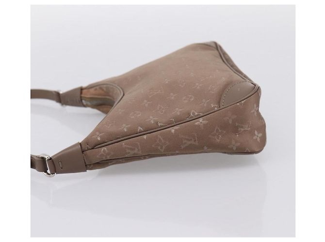LOUIS VUITTON Monogram Satin Little Boulogne Hand Bag Beige M92143 Auth BA15499A Monogramma - vista 3