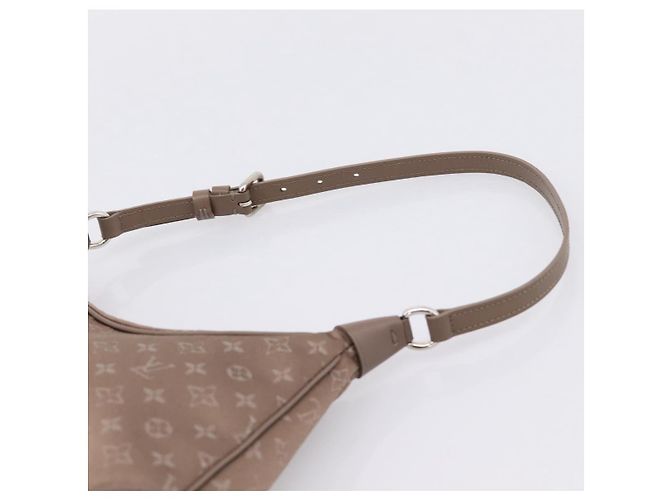 LOUIS VUITTON Monogram Satin Little Boulogne Hand Bag Beige M92143 Auth BA15499A Monogramma - vista 8