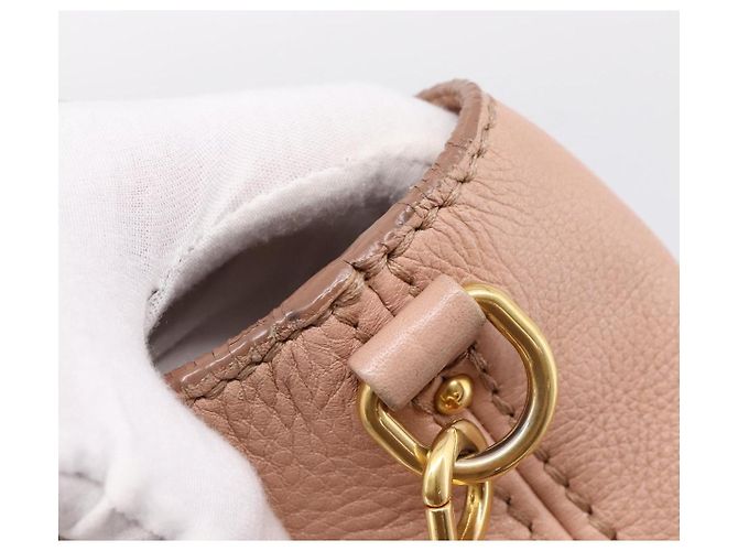 Miu Miu Tote Bag Leder 2-Wege Rosa Goldfarben Auth BA15531 Pink - Ansicht 10