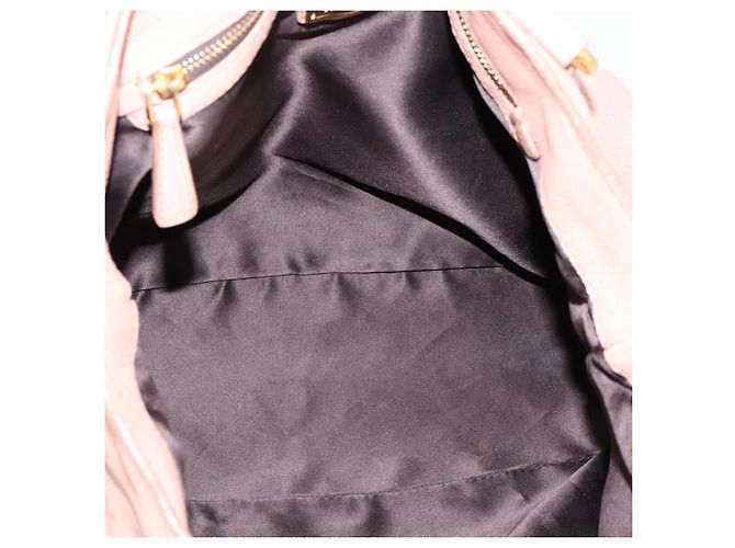 Miu Miu Tote Bag Leder 2-Wege Rosa Goldfarben Auth BA15531 Pink - Ansicht 11