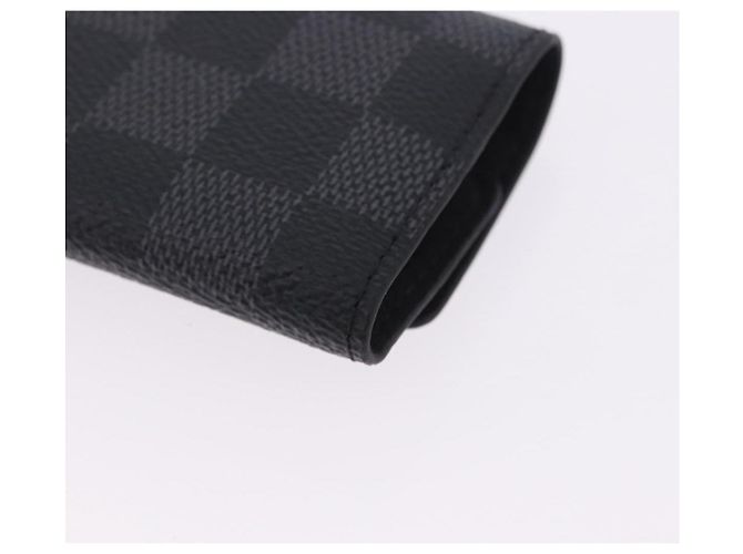 Abotoaduras LOUIS VUITTON Damier Graphite LV Catch Cuffs Metal M80188 Auth BA15541V Prata Damier ebene - vista 15