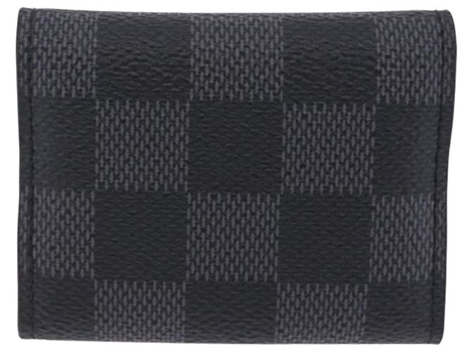 Abotoaduras LOUIS VUITTON Damier Graphite LV Catch Cuffs Metal M80188 Auth BA15541V Prata Damier ebene - vista 2