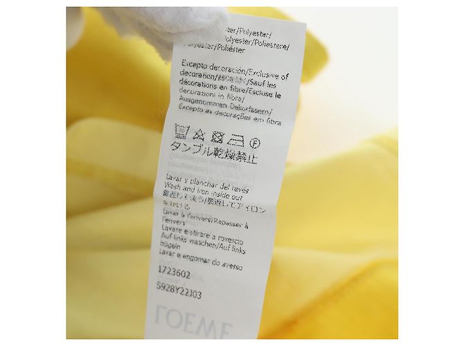 LOEWE x Studio Ghibli Spirited Away Otori-Sama T-shirt XS Yellow Auth 167592SAM Amarillo - vista 16