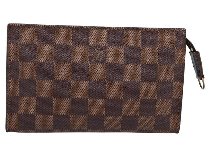 LOUIS VUITTON Damier Ebene Marais Pouch LV Auth 201498A - vista 13