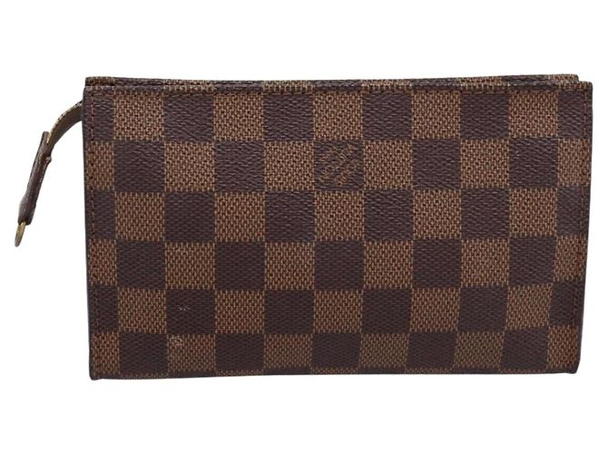 LOUIS VUITTON Damier Ebene Marais Pouch LV Auth 201498A - vista 2