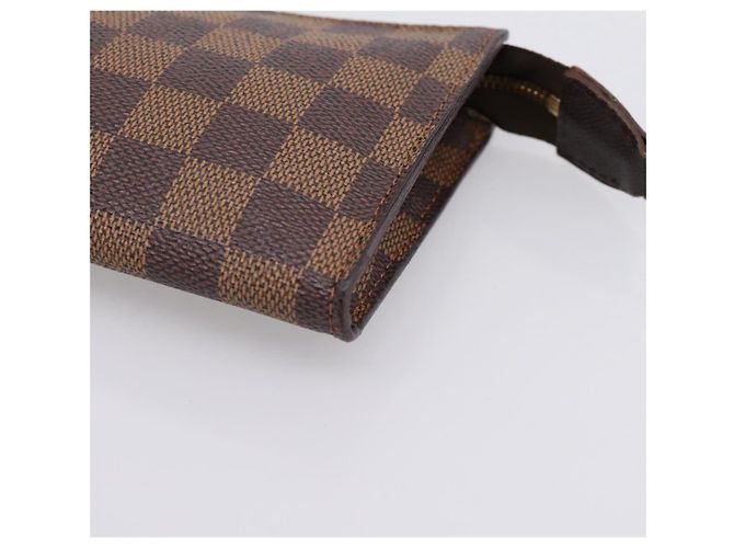 LOUIS VUITTON Damier Ebene Marais Pouch LV Auth 201498A - vista 7