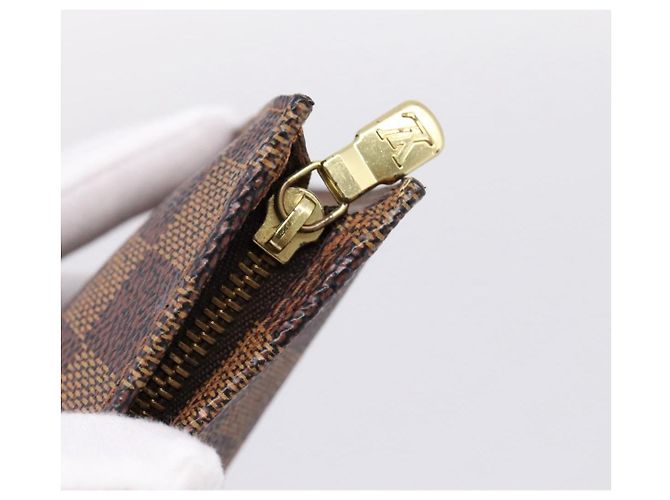 LOUIS VUITTON Damier Ebene Marais Pouch LV Auth 201498A - vista 9