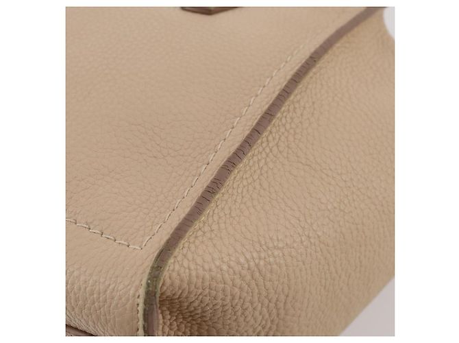 Borsa Salvatore Ferragamo Gancini in pelle 2way Beige Gold Auth 203581 D'oro - vista 27
