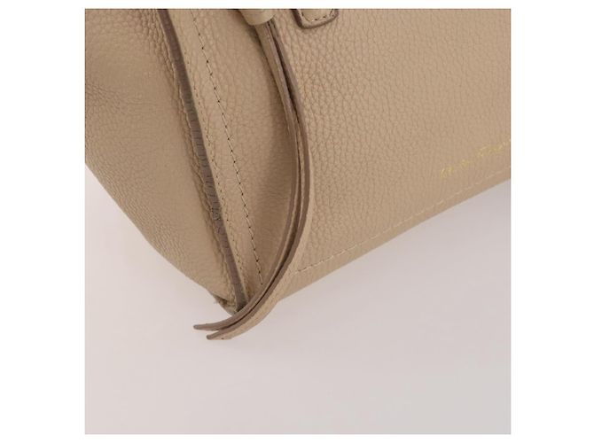 Borsa Salvatore Ferragamo Gancini in pelle 2way Beige Gold Auth 203581 D'oro - vista 31