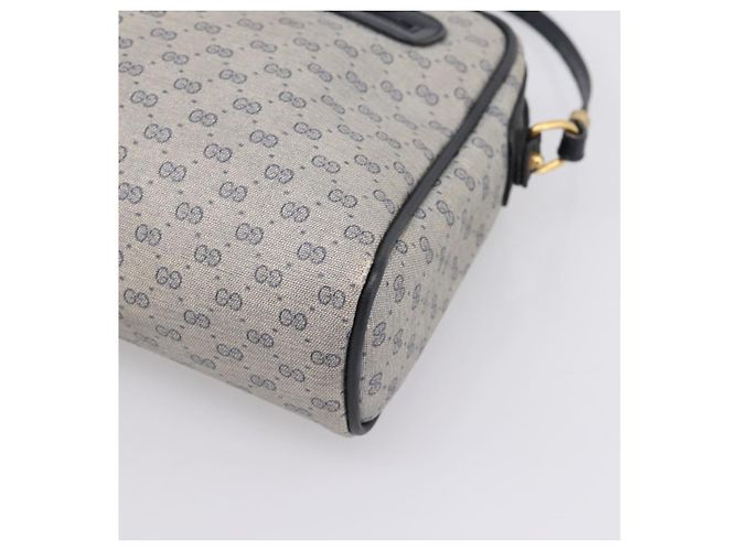 Borsa a tracolla GUCCI GG Supreme PVC Navy Gold 007 39 0014 Auth 203669 D'oro Blu navy - vista 10