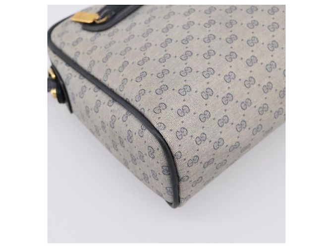Borsa a tracolla GUCCI GG Supreme PVC Navy Gold 007 39 0014 Auth 203669 D'oro Blu navy - vista 11